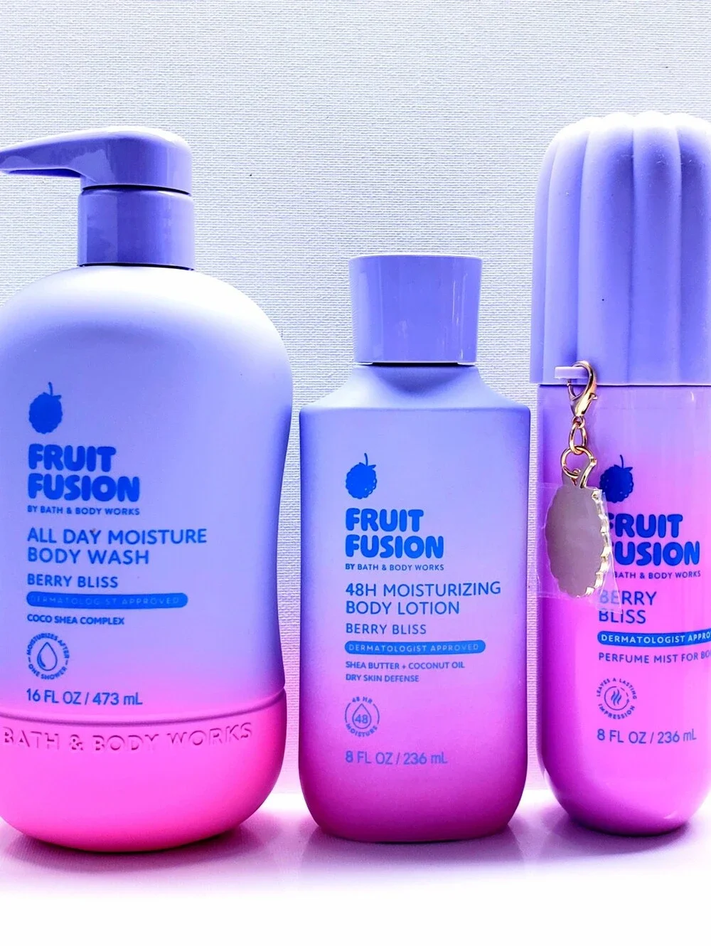 Bath & Body Works Fruit Fusion BERRY BLISS Body Wash, Perfume mist, Body Cream